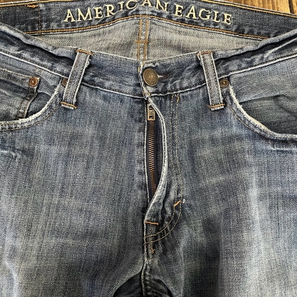 American Eagle Original Straight Fit Blue Jeans Mens 33 x 30 - Picture 2 of 8